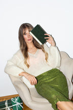 Frosted Matcha sequin dress