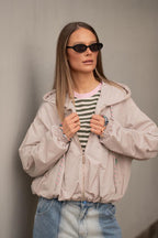 Parka corta con capucha Desert Flower