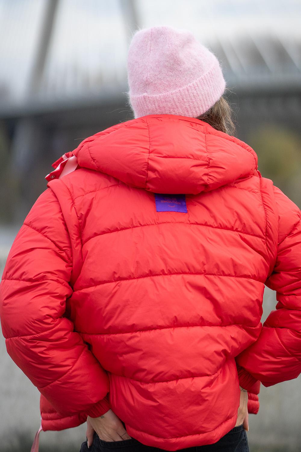 Lázadó fagy téli kabát levehető ujjakkal