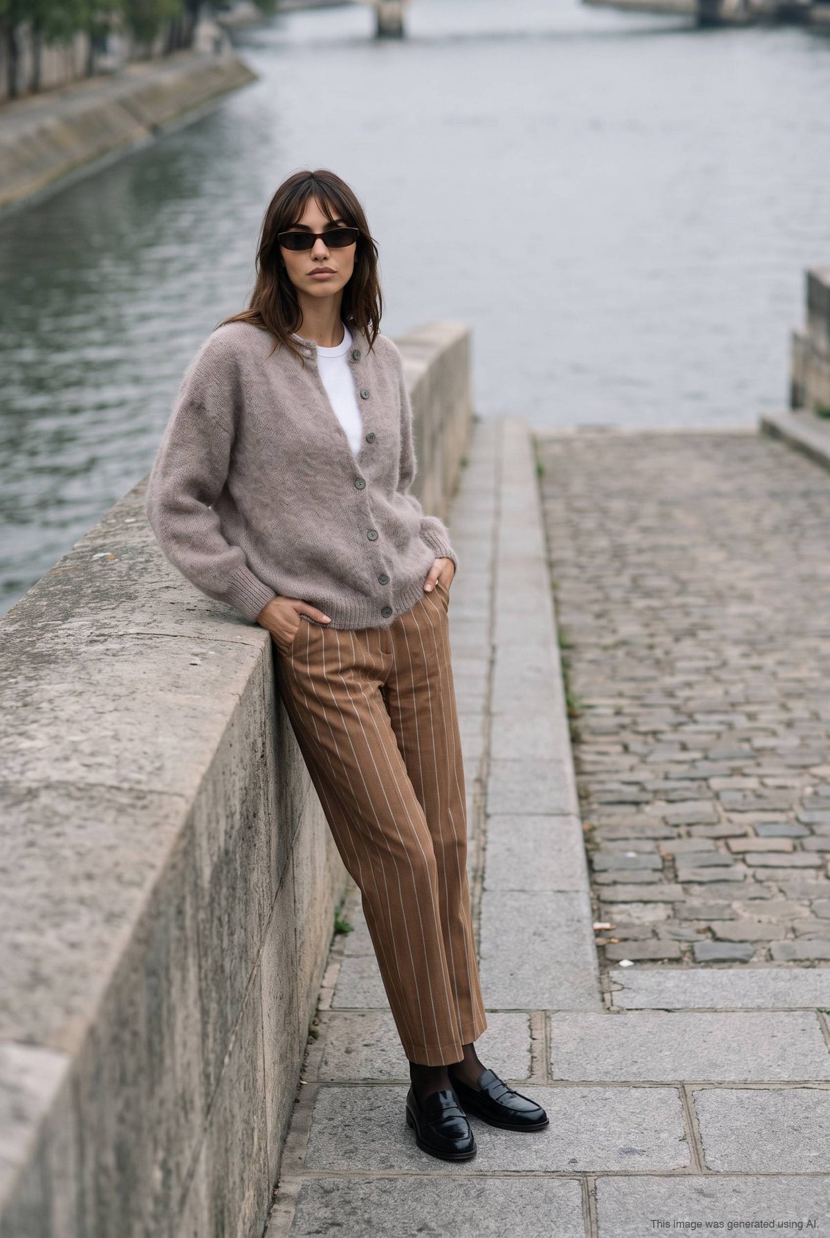 Oatmeal Latte Mohair Cardigan