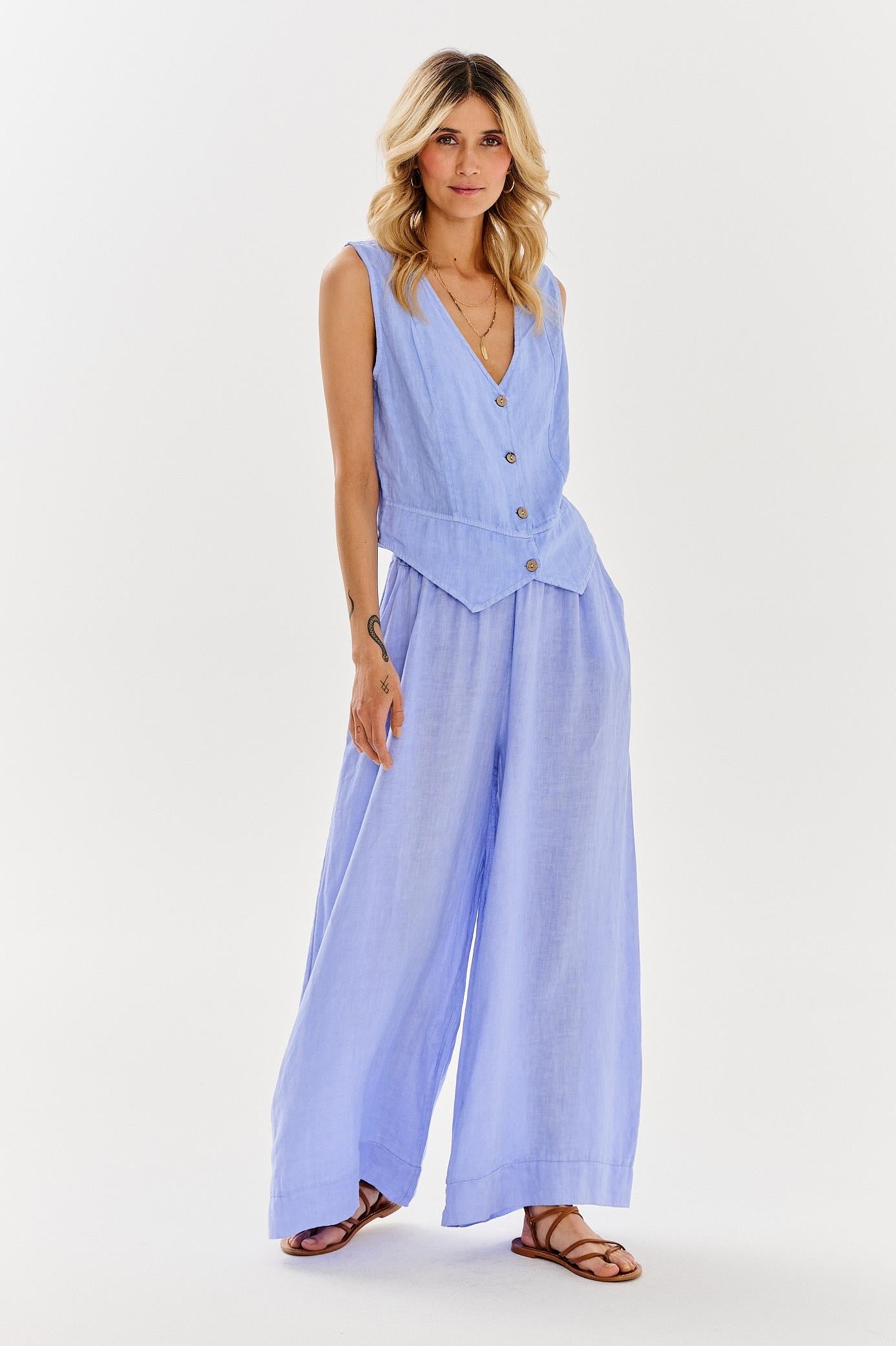 Light Breeze linen vest – NAOKO-STORE.com