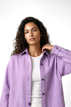 Lavender Ray Shirt Jacket