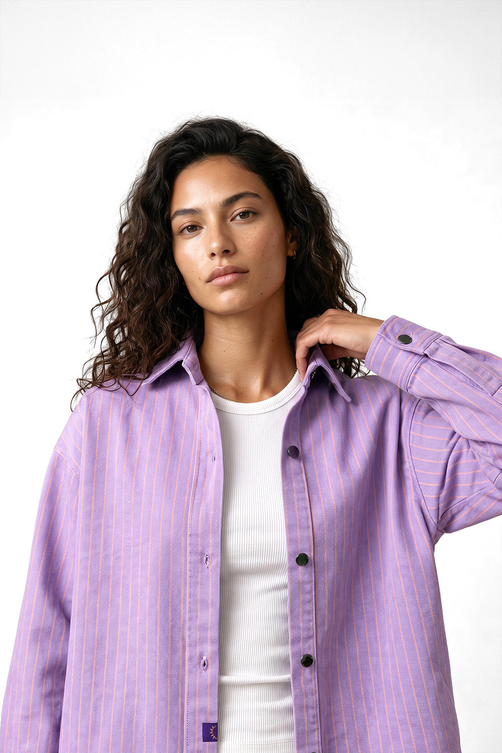 Lavender Ray Shirt Jacket