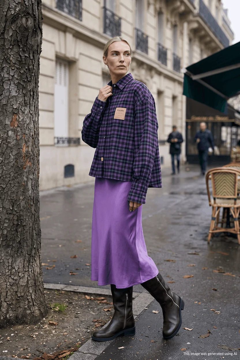 Dusk Whisper Midi Skirt