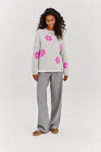 Flauschiger Love-Pullover