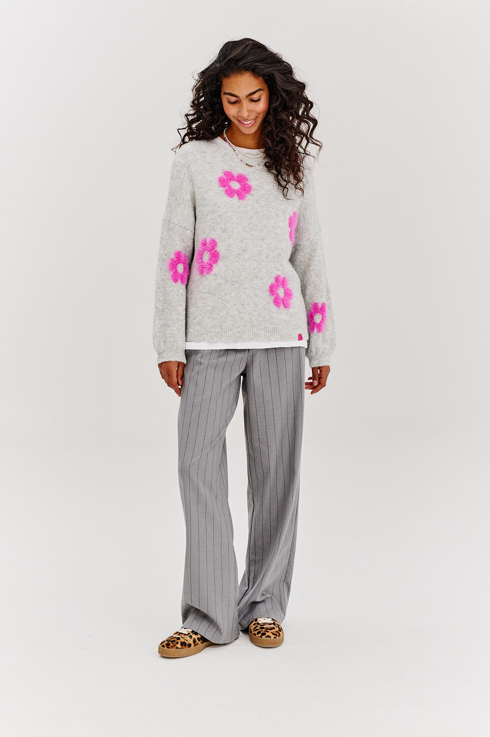 Flauschiger Love-Pullover
