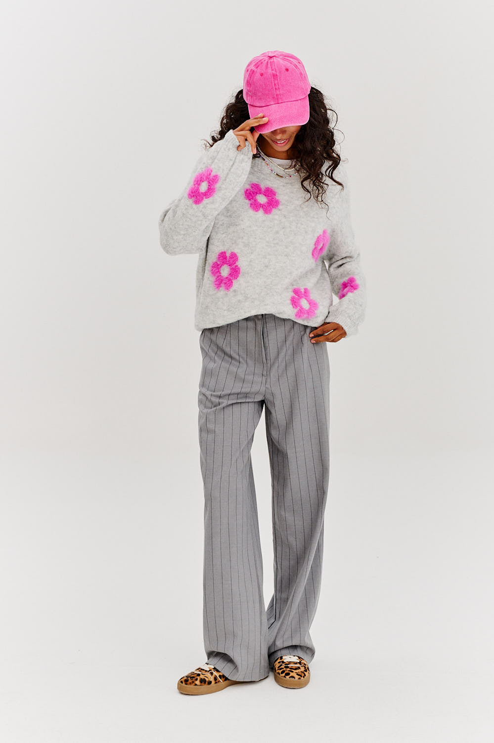 Flauschiger Love-Pullover