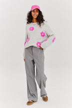 Flauschiger Love-Pullover