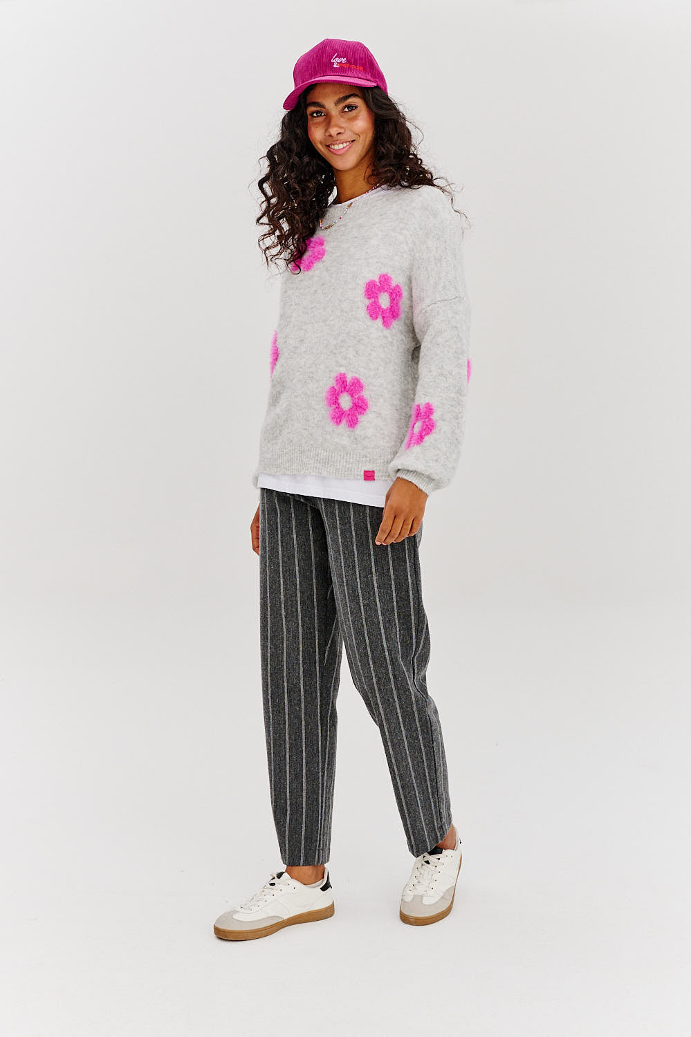 Flauschiger Love-Pullover