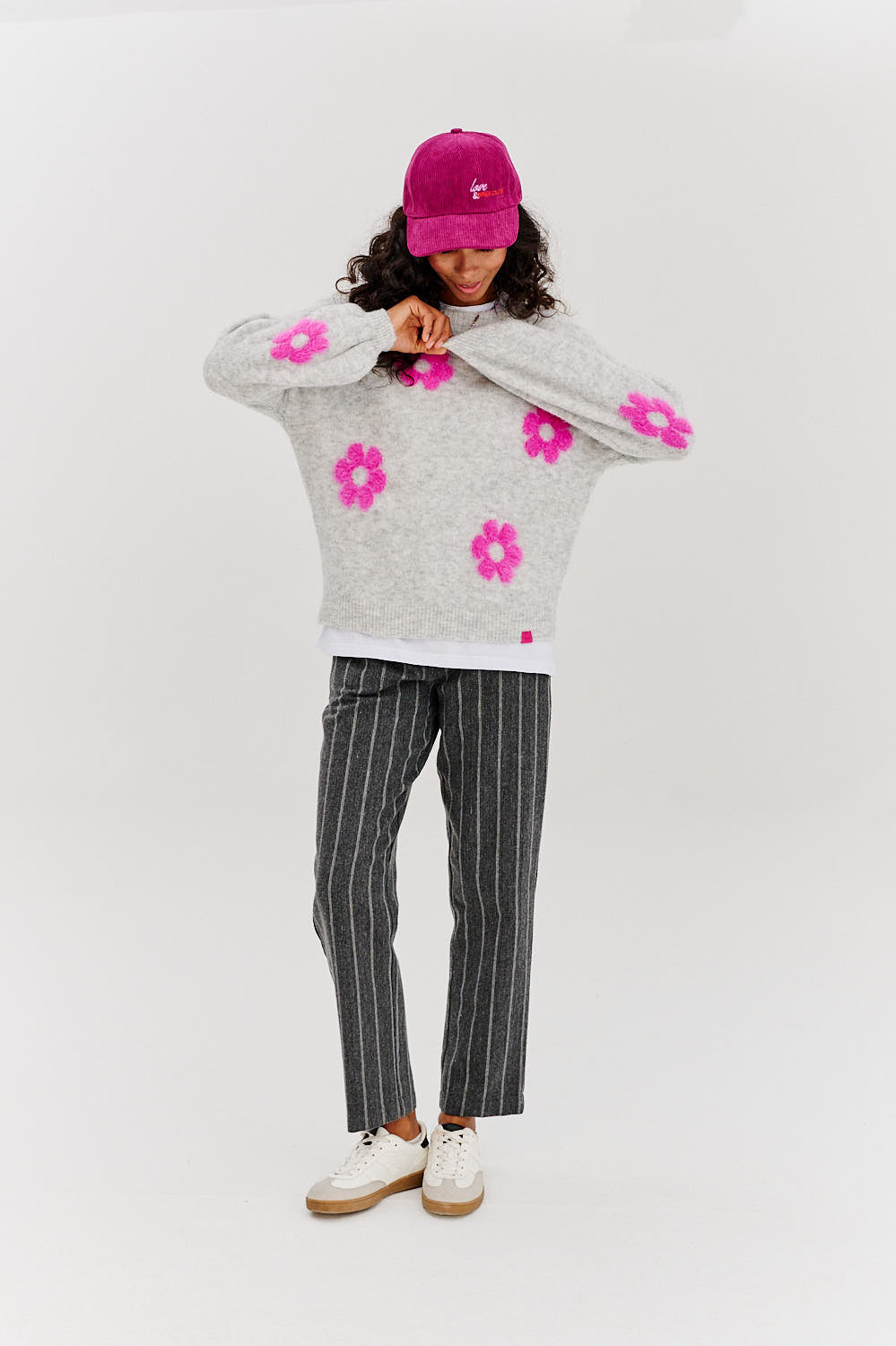 Flauschiger Love-Pullover