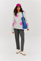 Flauschiger Love-Pullover