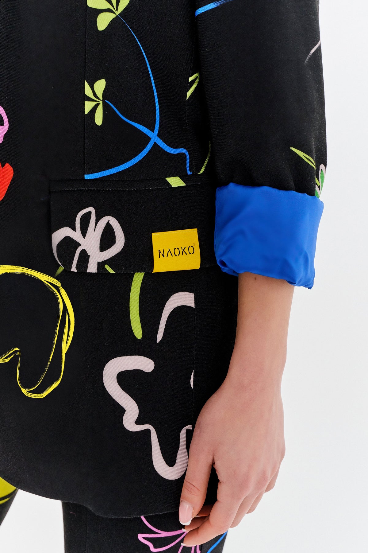 Botanische Oversize-Jacke