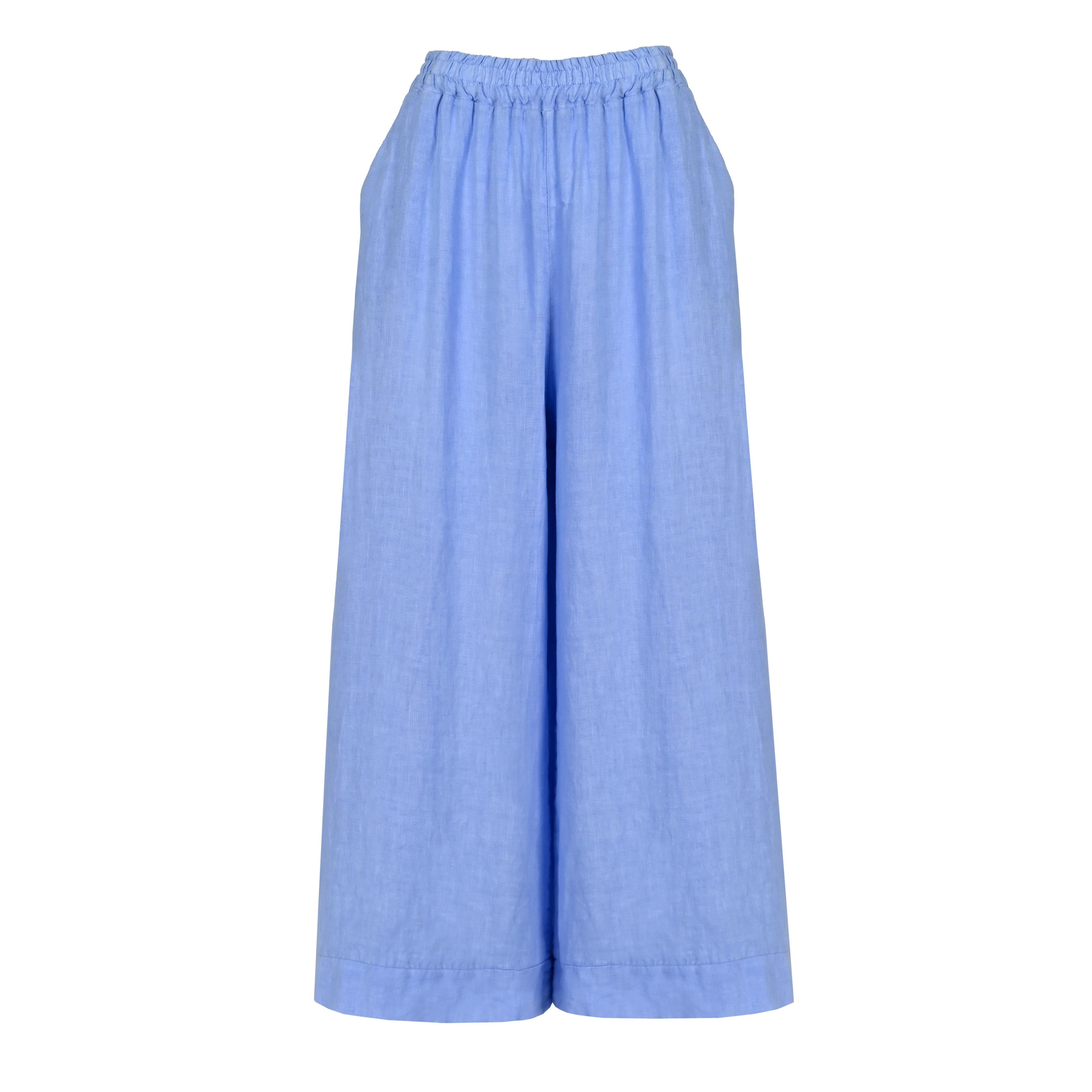 Pantaloni largi din in Light Breeze