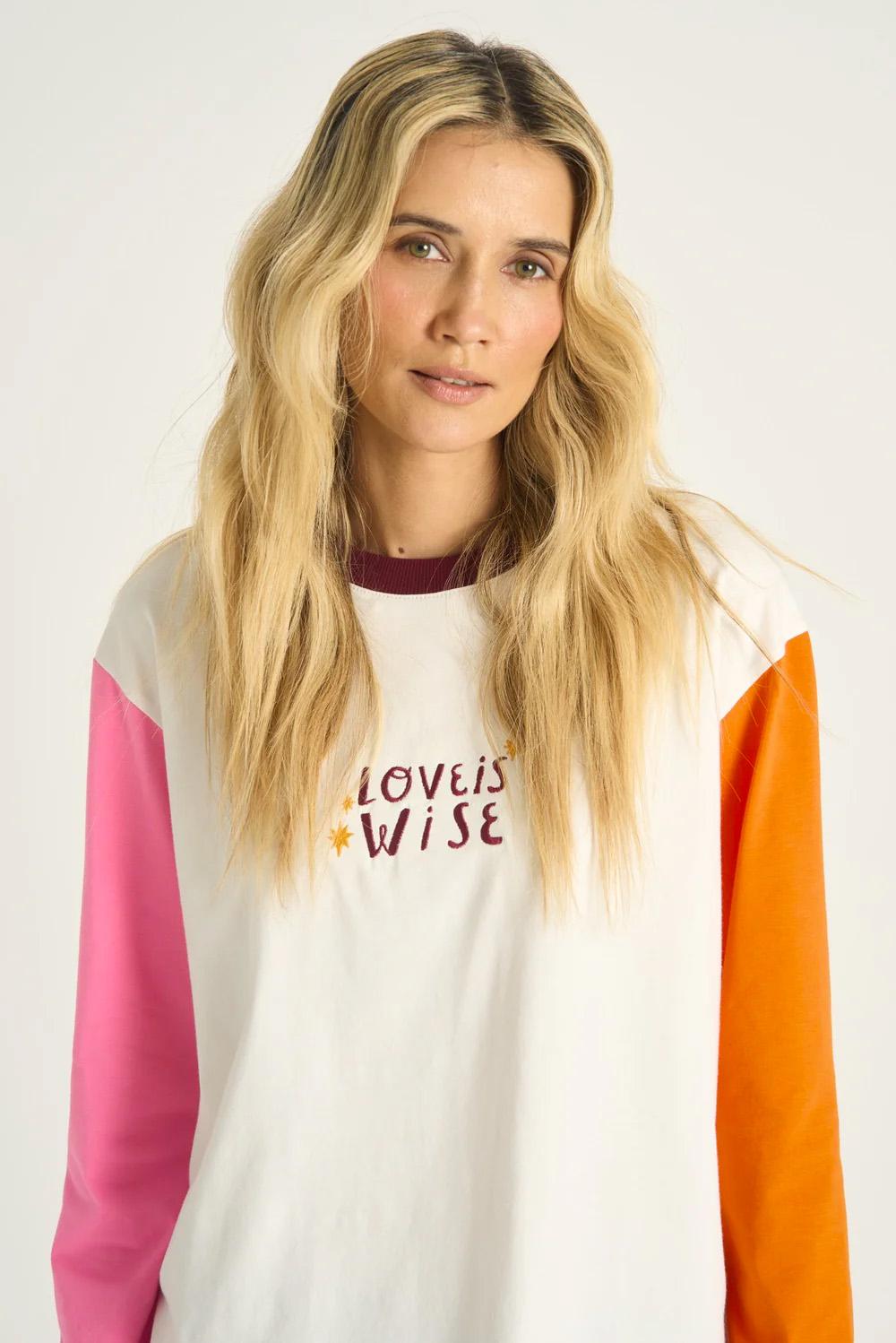 Langærmet Malet Kærlighed x Loveis Wise