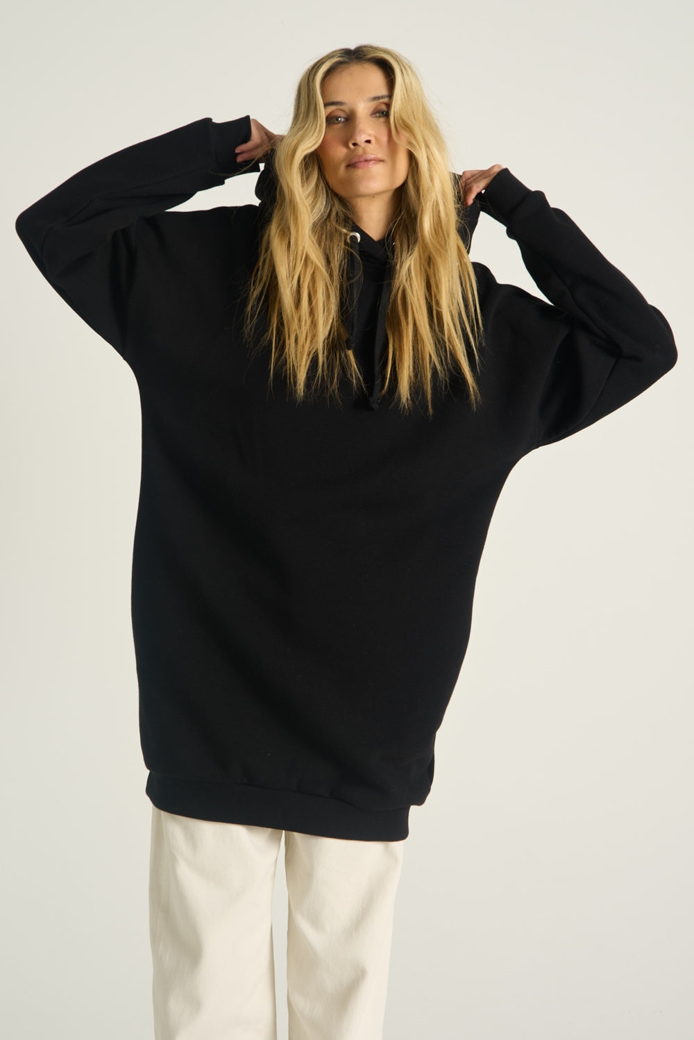 Wilder Fuchs langer Kapuzenpullover