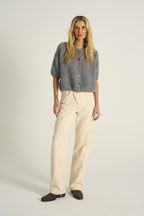Silver Feather wollen mix vest
