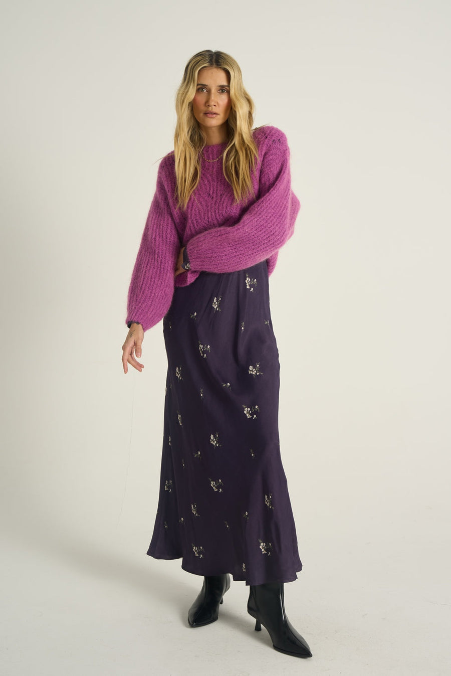 Pulover din amestec de mohair Little Moments