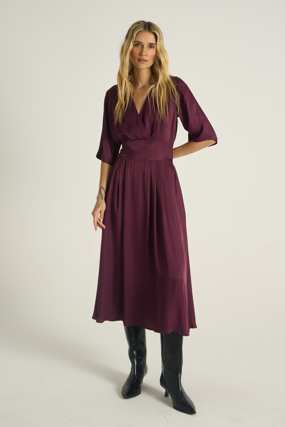 Midi-Kleid Plum Affair