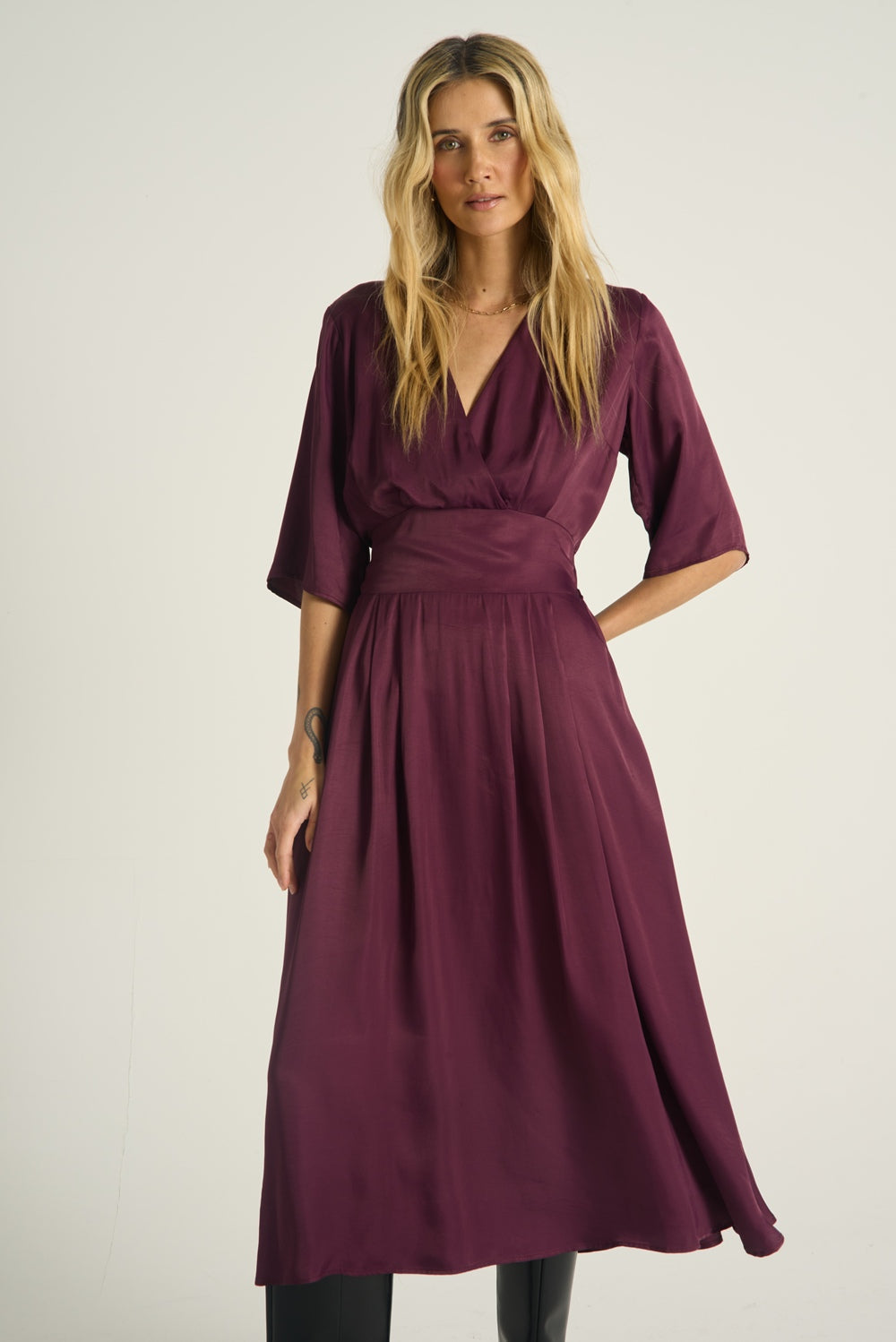 Midi-Kleid Plum Affair
