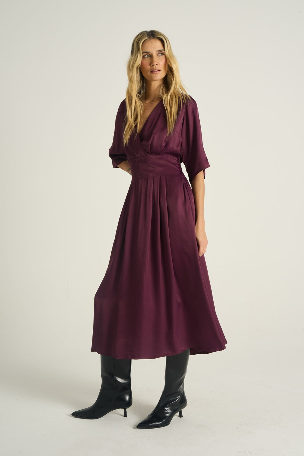 Midi-Kleid Plum Affair