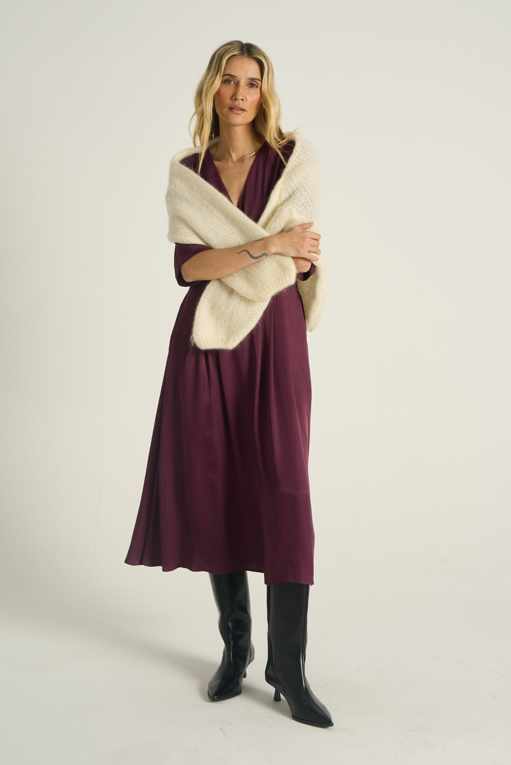 Midi-Kleid Plum Affair