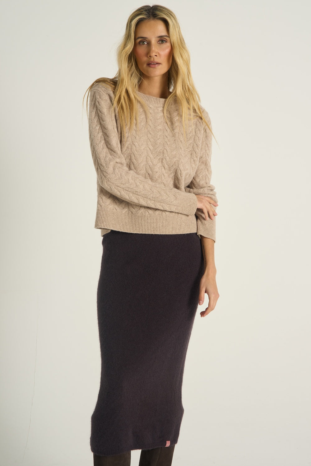 Oatmeal Latte wool sweater