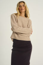 Oatmeal Latte wool sweater