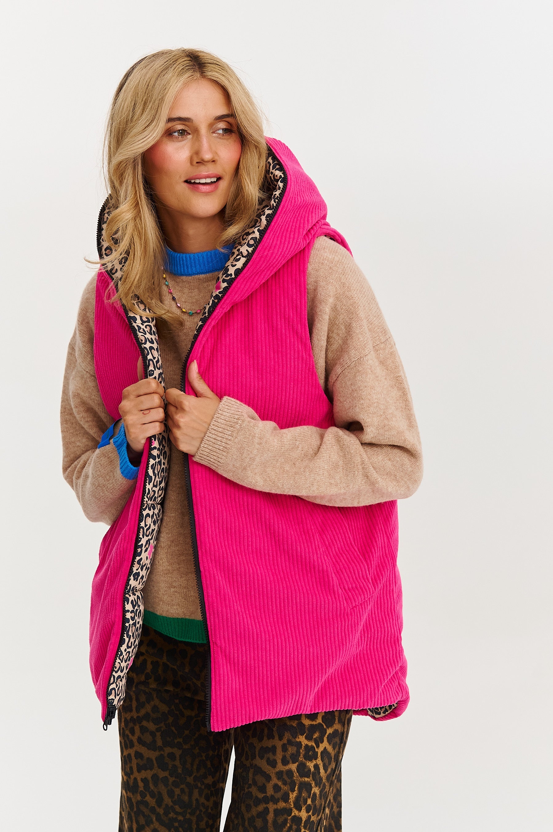 Gilet réversible Pink Panther