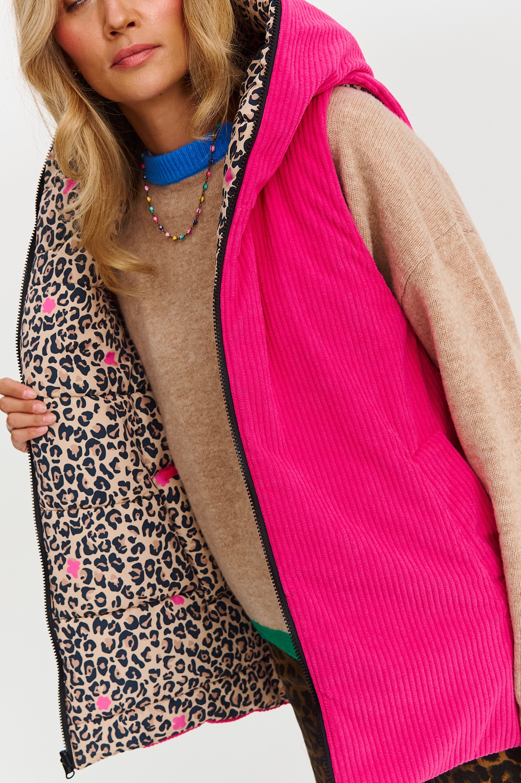 Gilet réversible Pink Panther