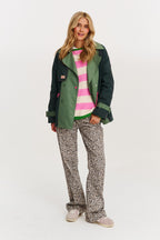 Bubble Mint kurzer Trenchcoat