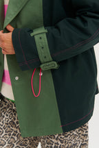 Bubble Mint kurzer Trenchcoat