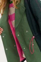 Bubble Mint kurzer Trenchcoat