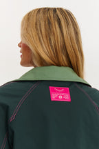Bubble Mint kurzer Trenchcoat