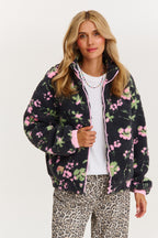 Kuschelige Polar-Gänseblümchen Jacke