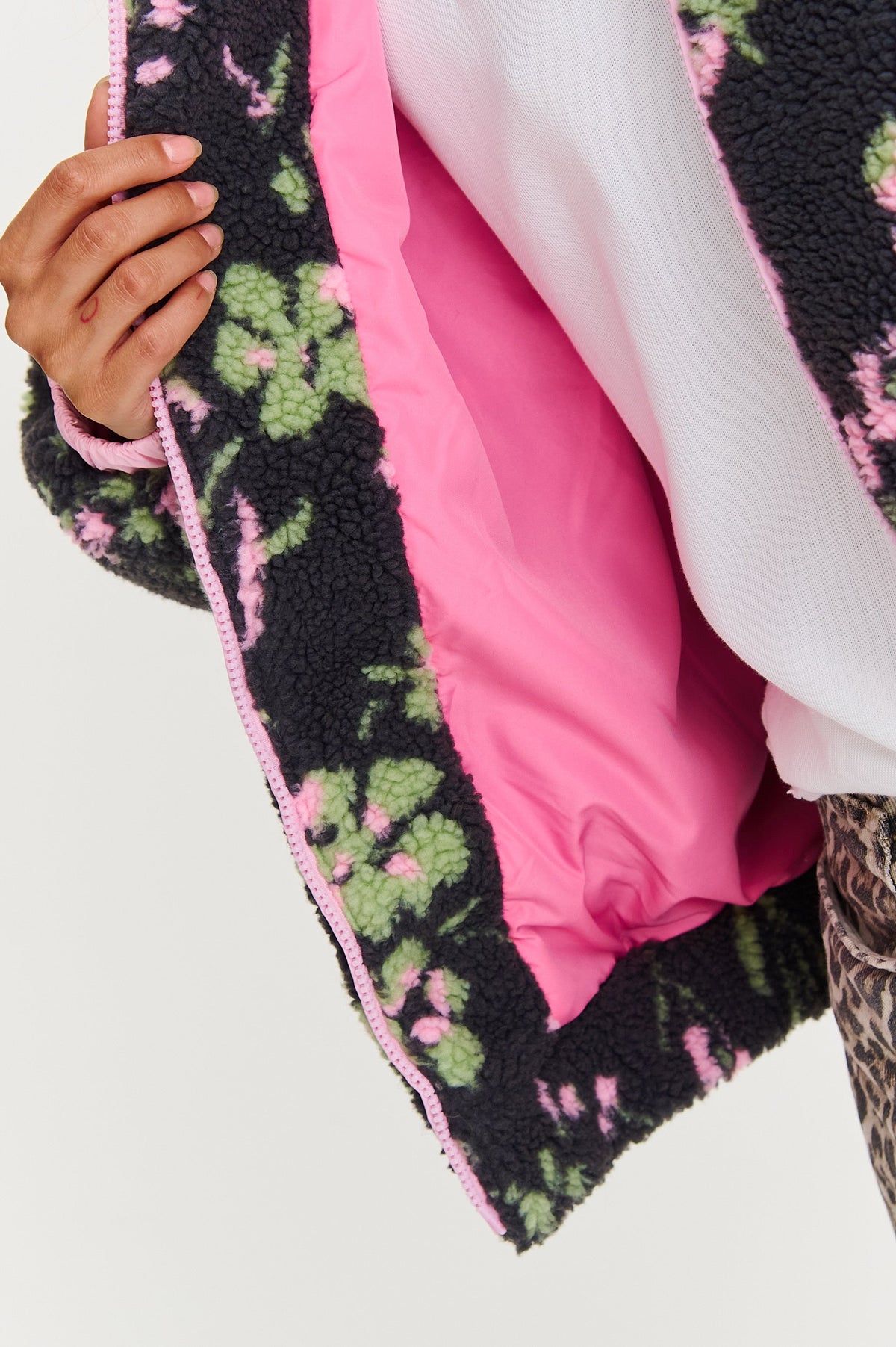 Kuschelige Polar-Gänseblümchen Jacke