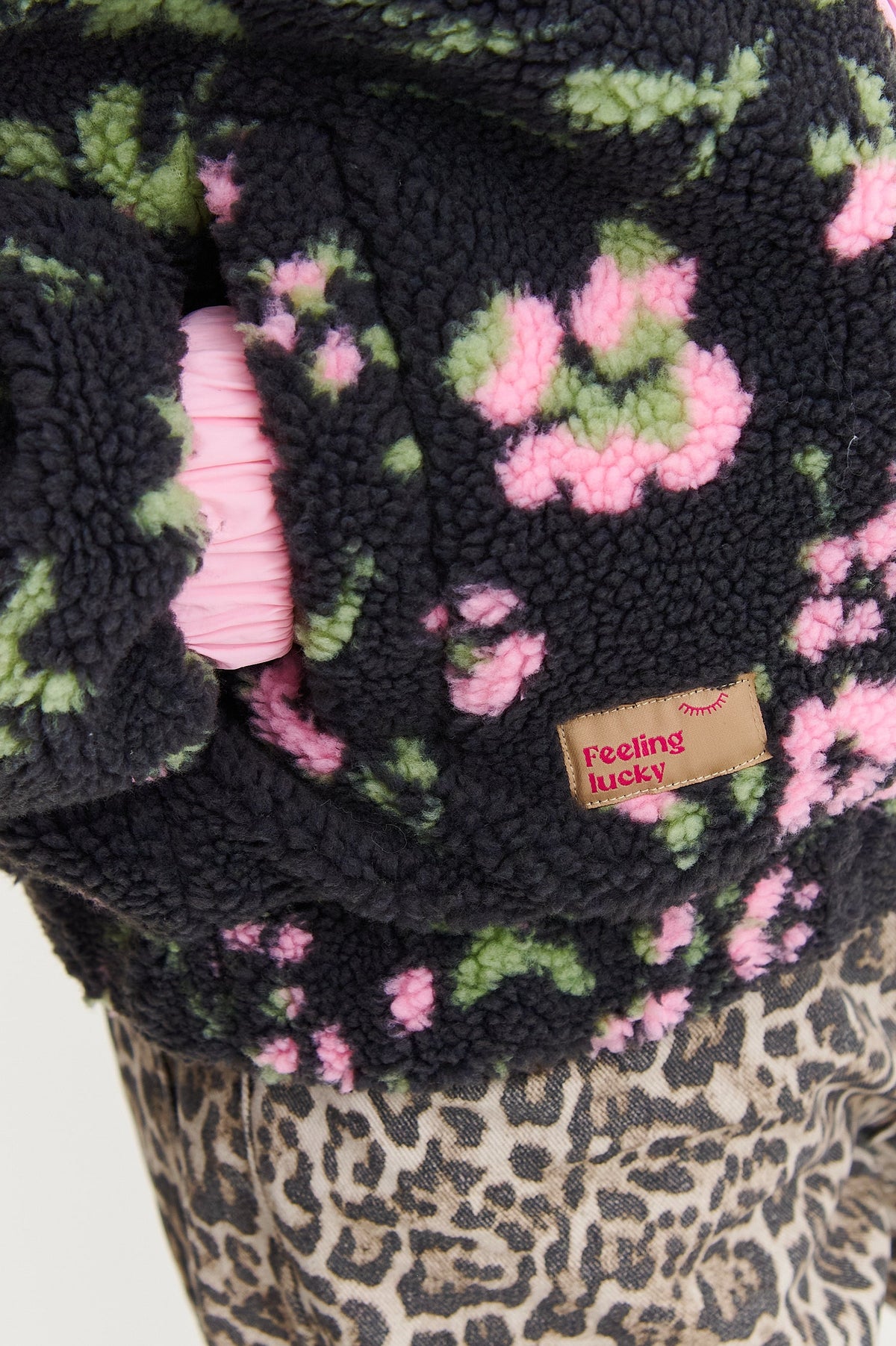 Kuschelige Polar-Gänseblümchen Jacke