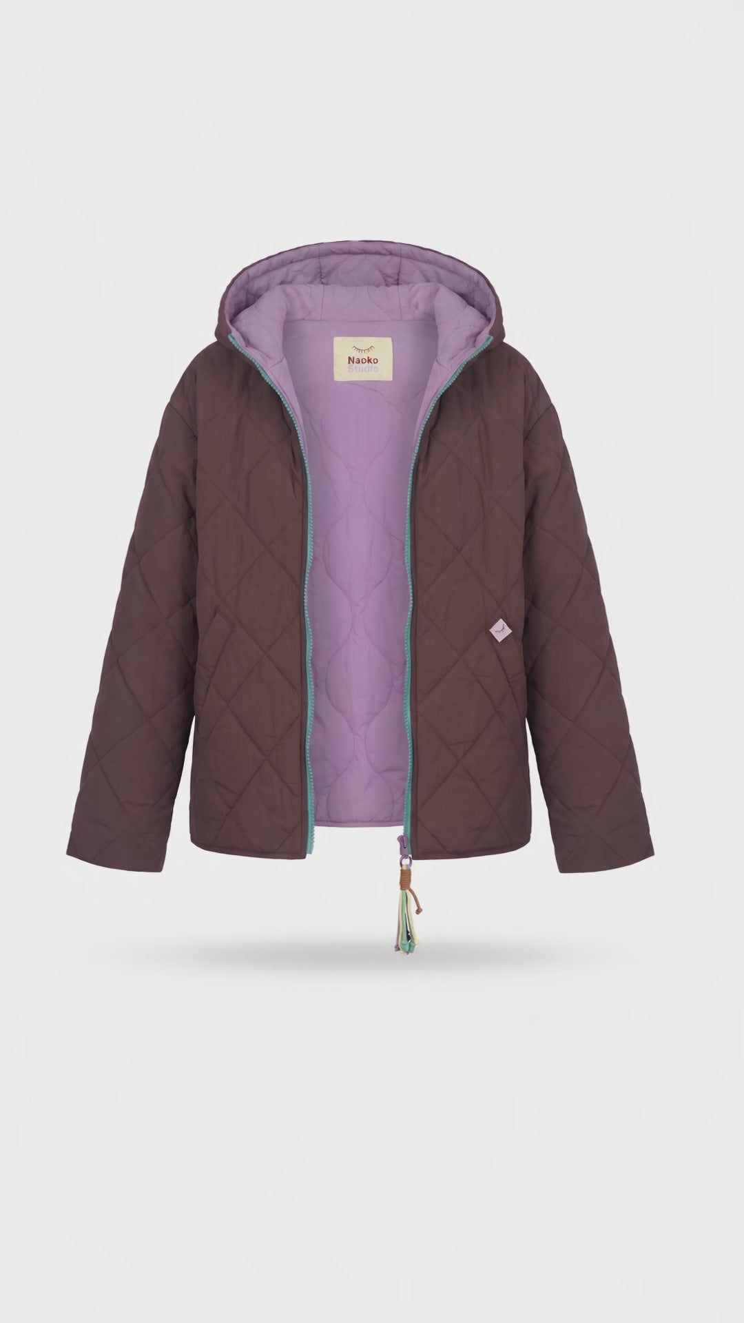Poppy Cinnamon Dusk Reversible Hooded Jacket