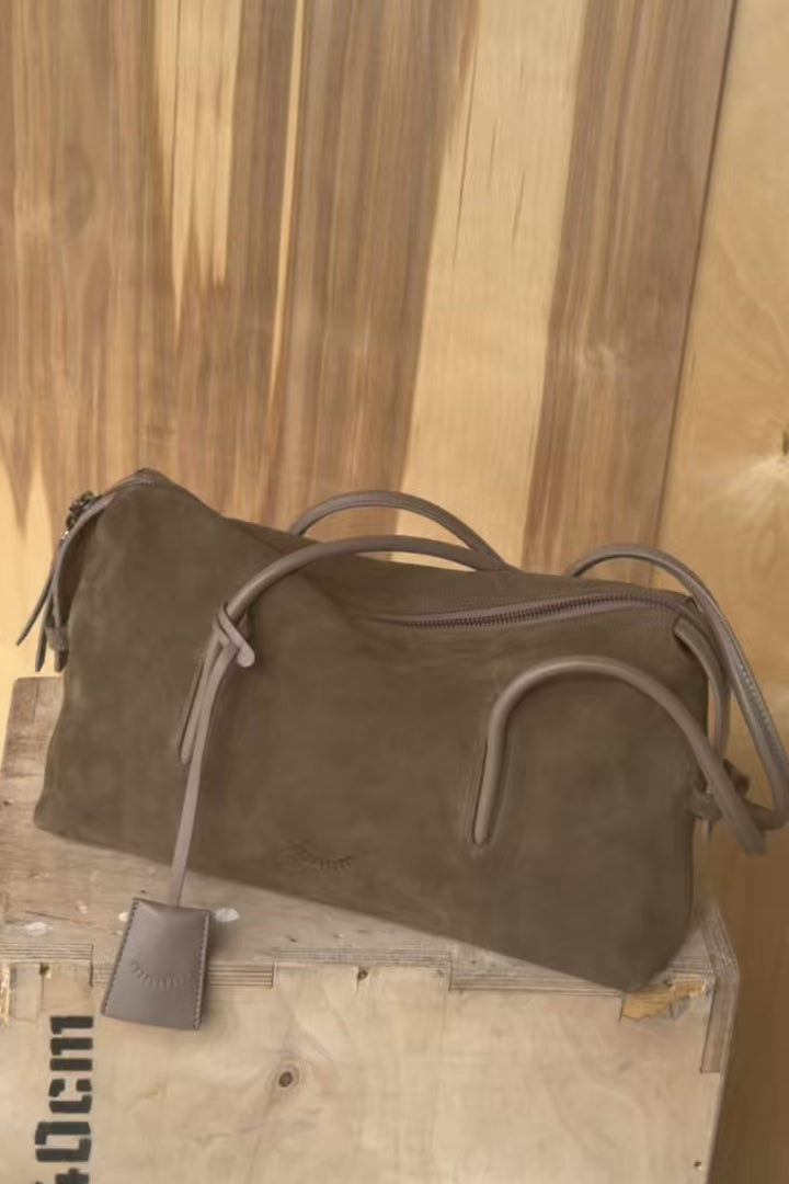 Borsa a mano in pelle scamosciata Full Swing