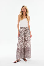 Pantaloni din in cu imprimeu Instinct