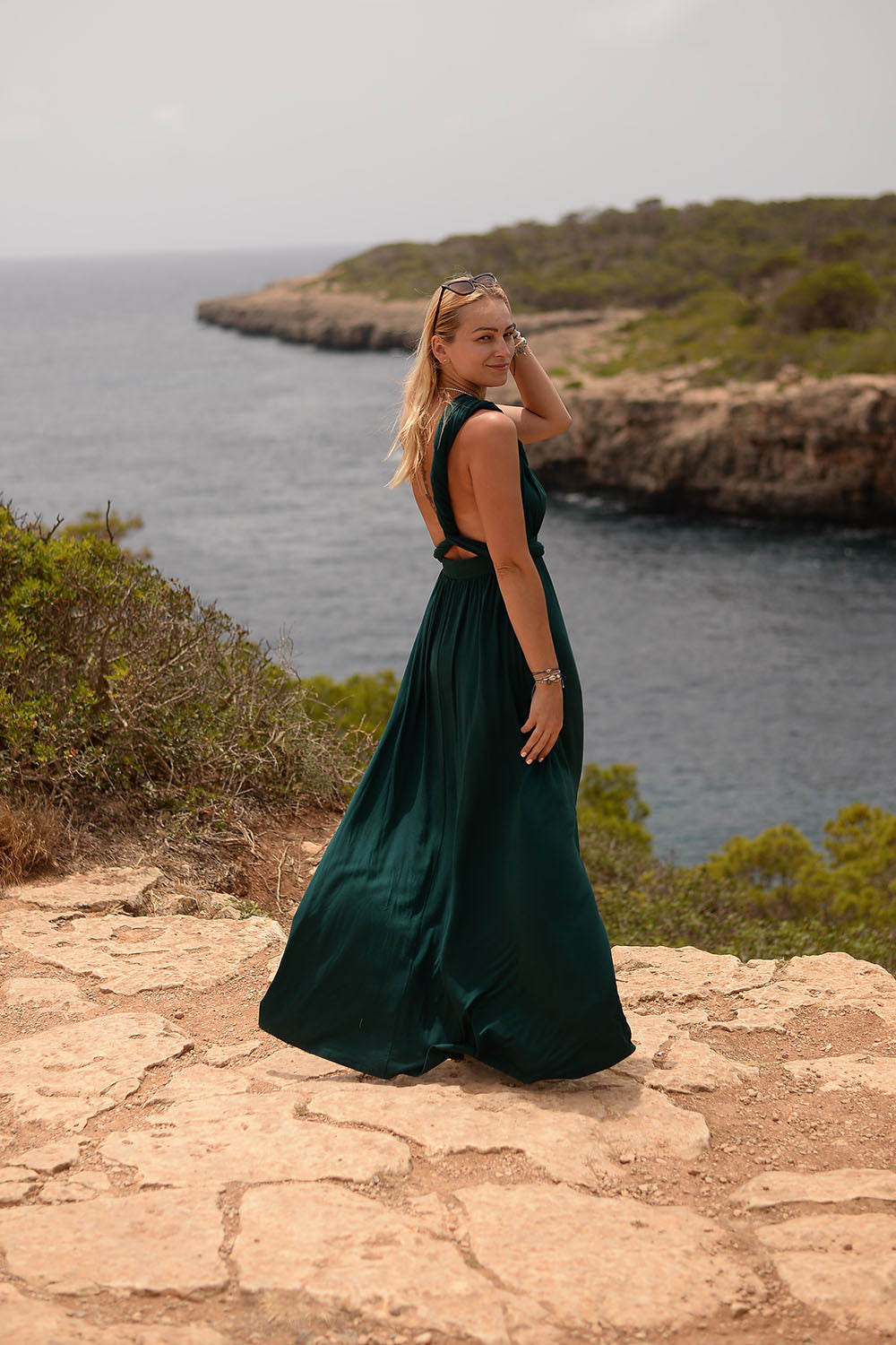 Forest Dream infinity maxi dress