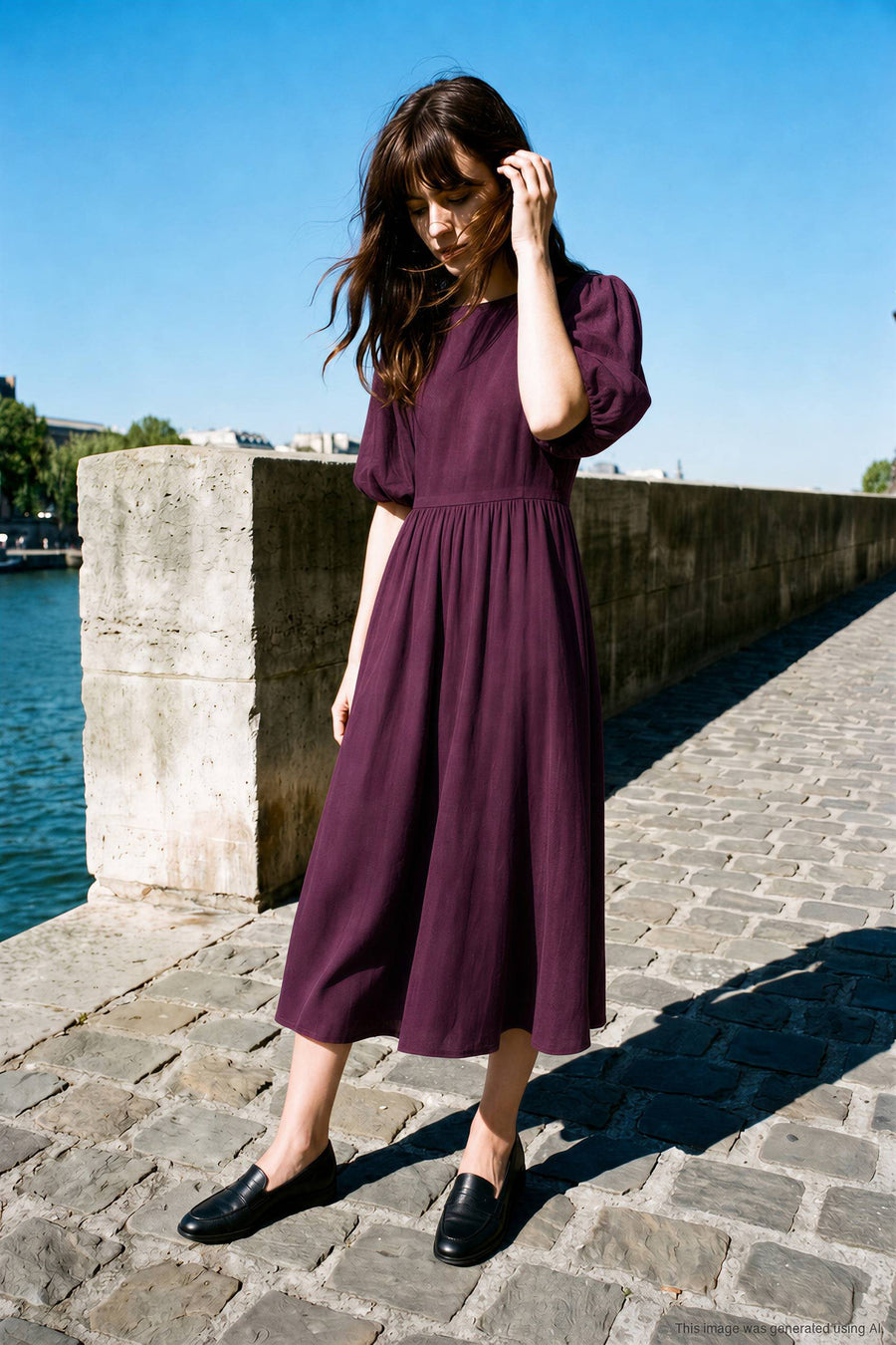 Mulberry Muse midiklänning