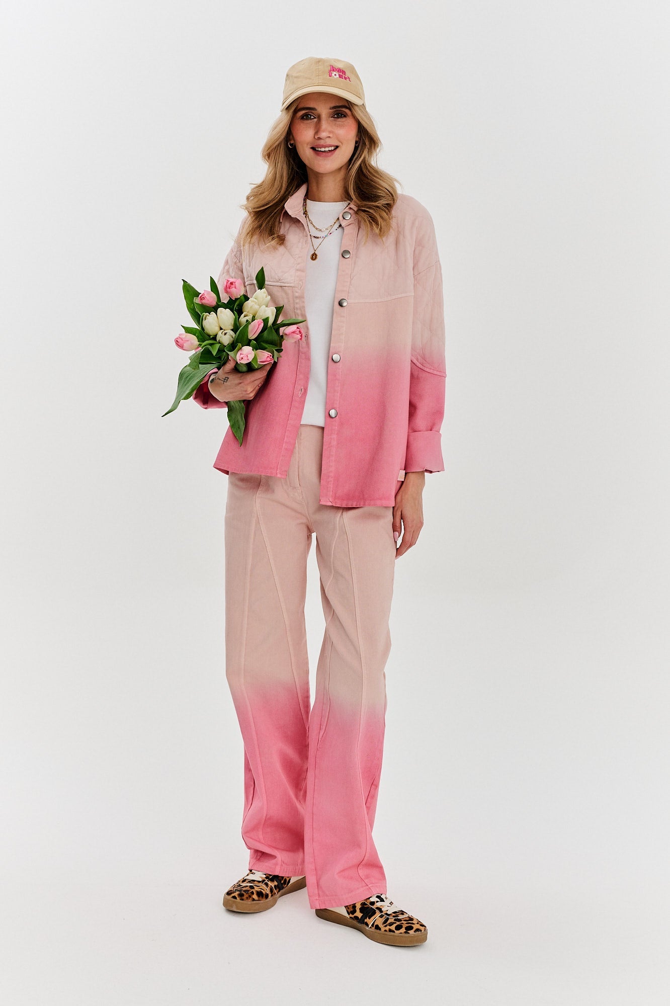 Pantaloni din denim Strawberry Bubblegum