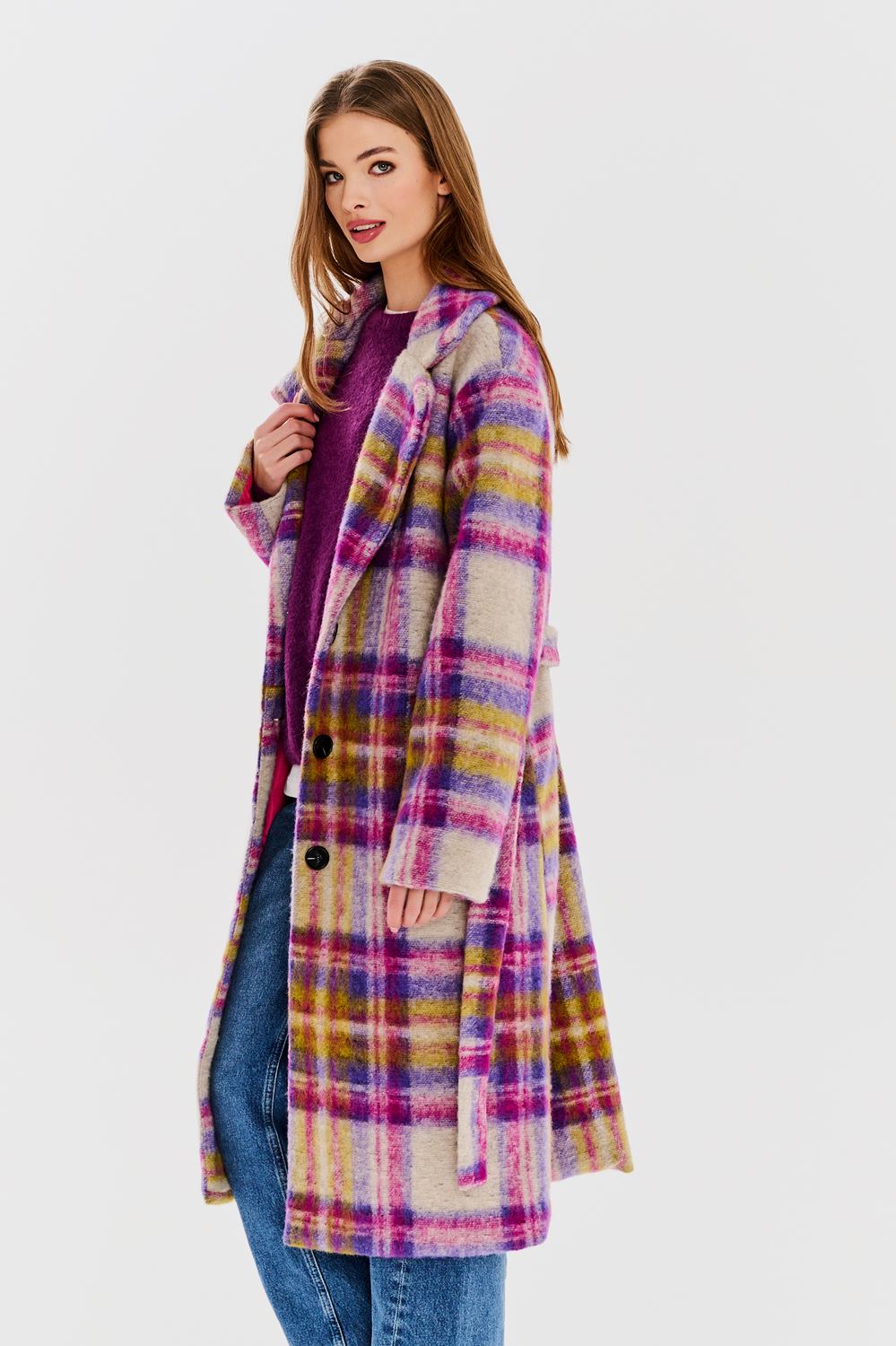 Ethereal Glow Tiered Coat