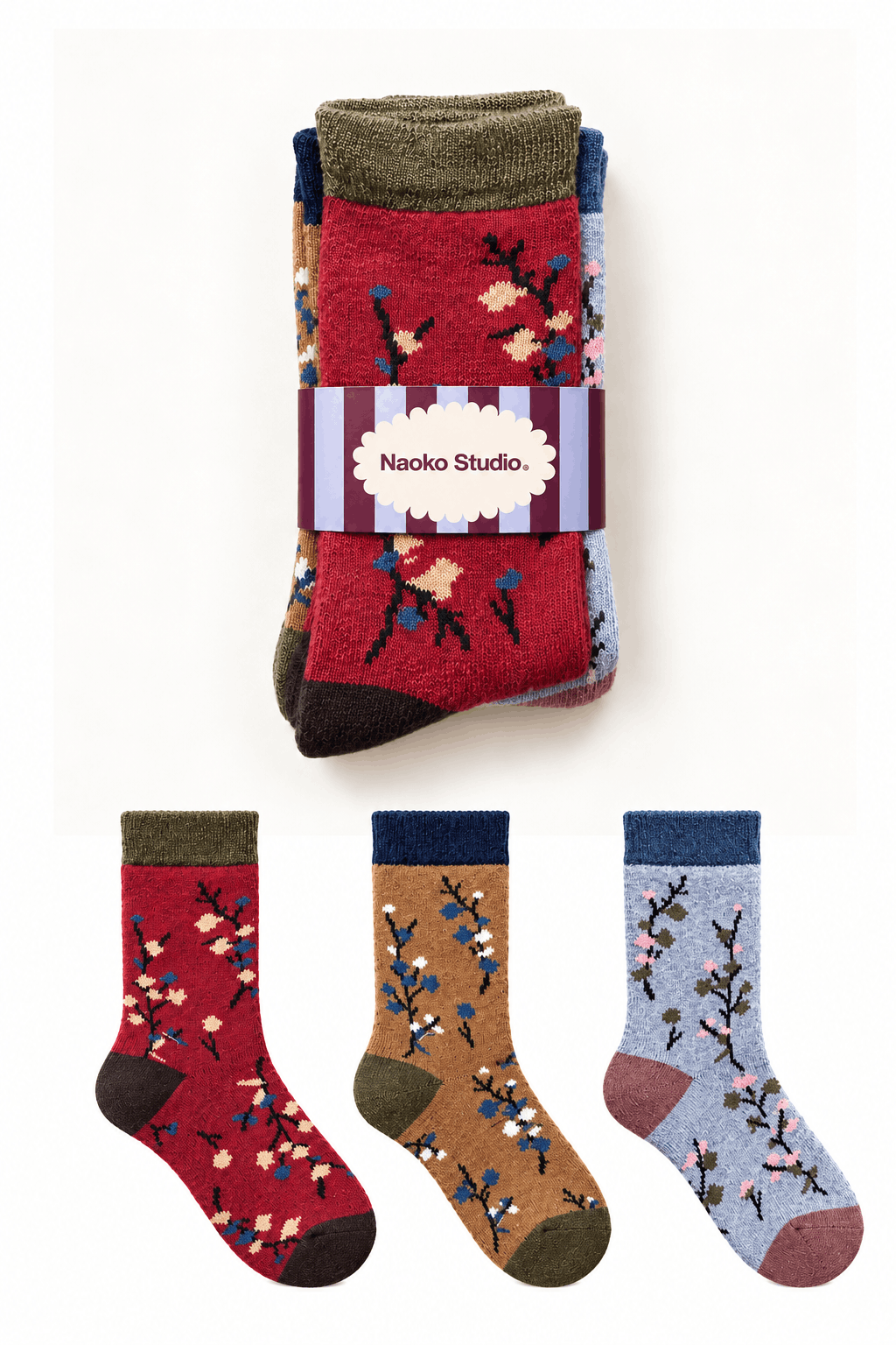 Quiet Folk wool and cashmere socks set