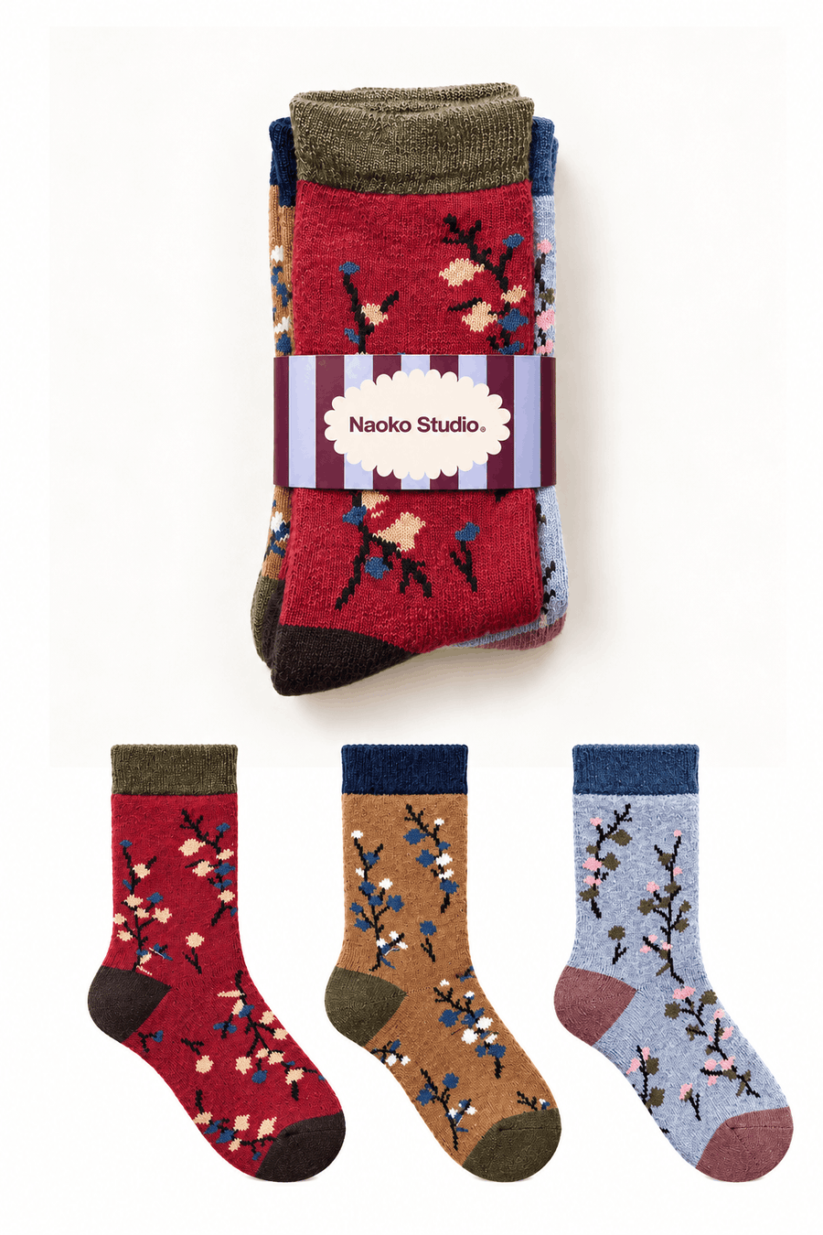 Quiet Folk wool and cashmere socks set