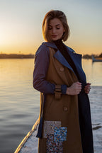 Blue Moon klassischer Trenchcoat