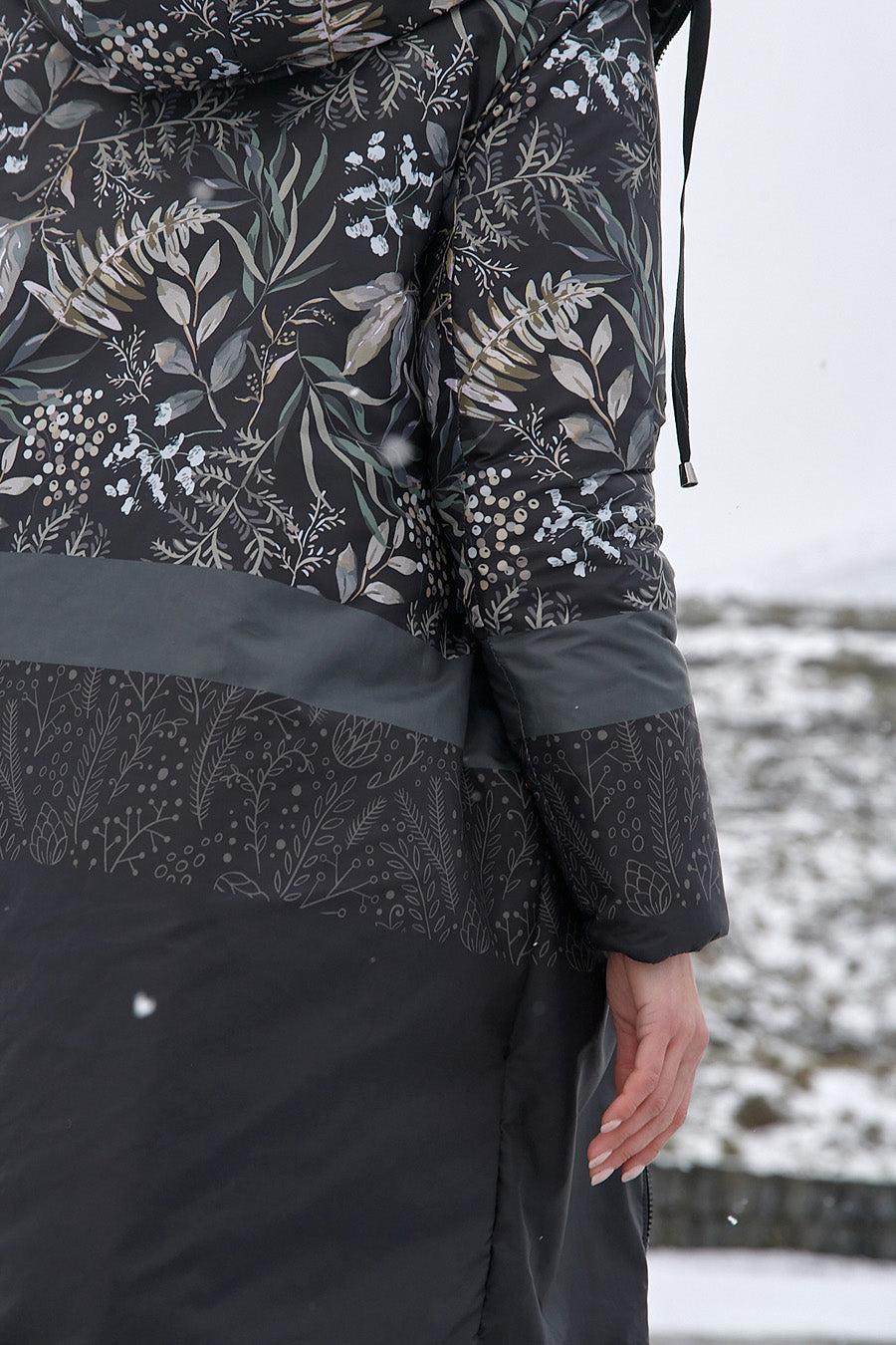 Manteau matelassé réversible Moss Garden