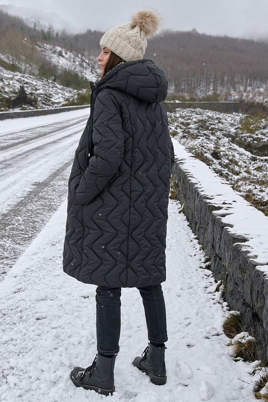 Manteau matelassé réversible Moss Garden