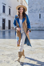 Blue Moon klassischer Trenchcoat