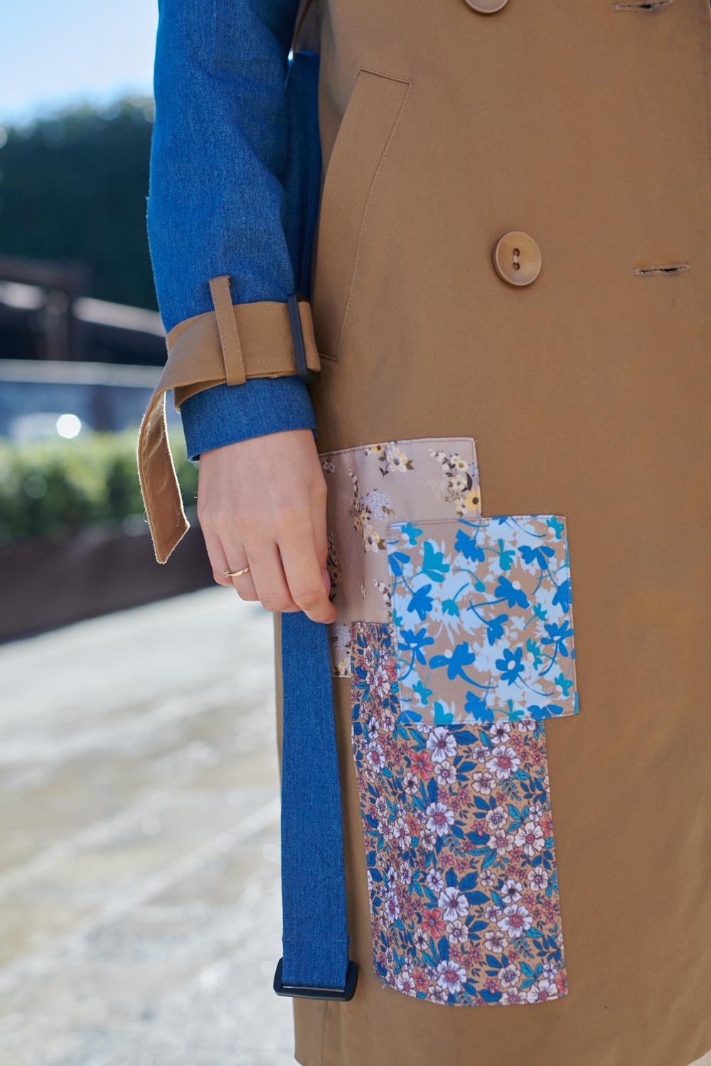Blue Moon klassischer Trenchcoat